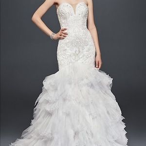 GALINA SIGNATURE Beaded Mermaid Wedding Dress 4